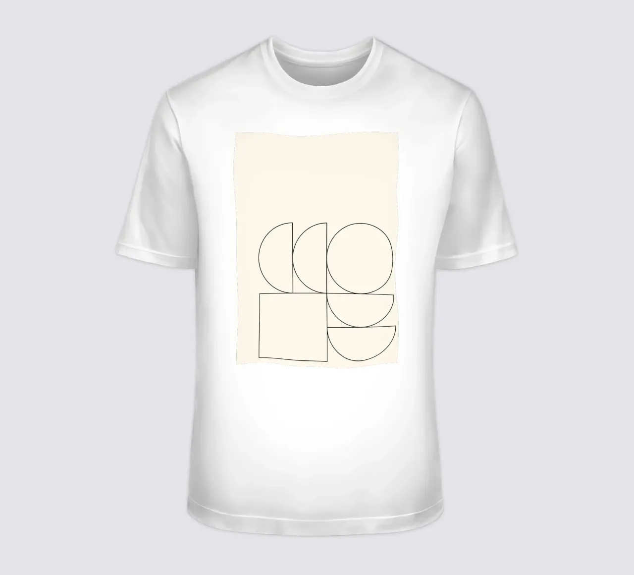 Astrazione geometrica minimalista: Composizione di forme moderne P t-shirt da NorwesClub