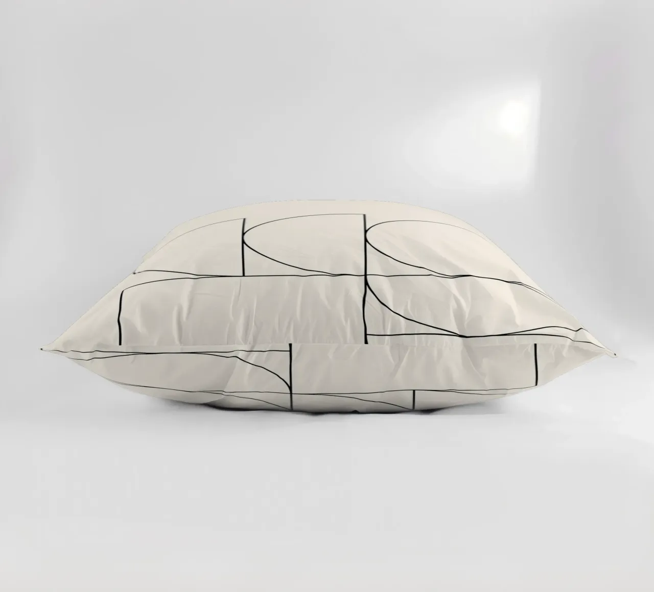 Astrazione geometrica minimalista: Composizione di forme moderne P cuscino da NorwesClub