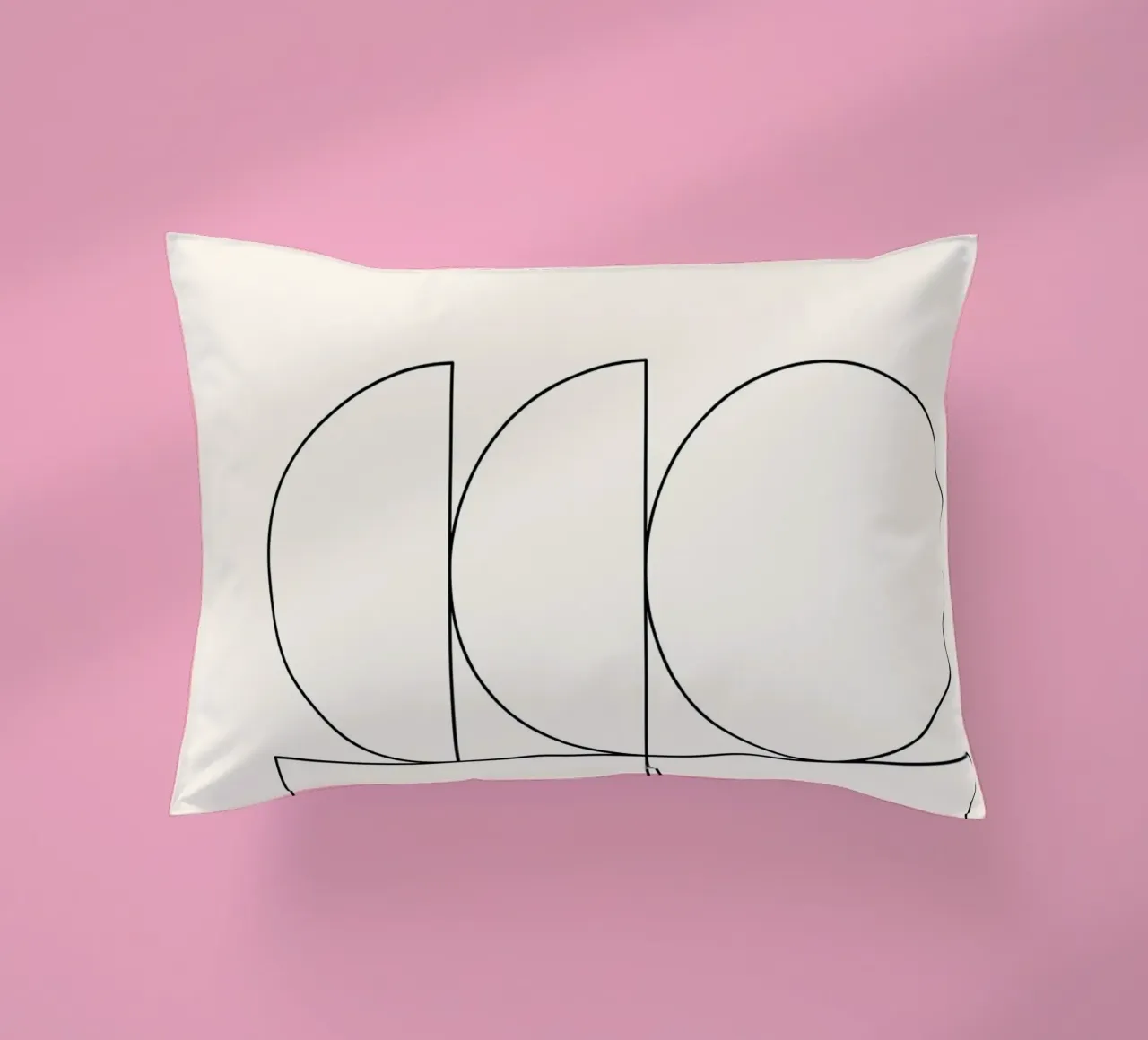 Astrazione geometrica minimalista: Composizione di forme moderne P cuscino da NorwesClub