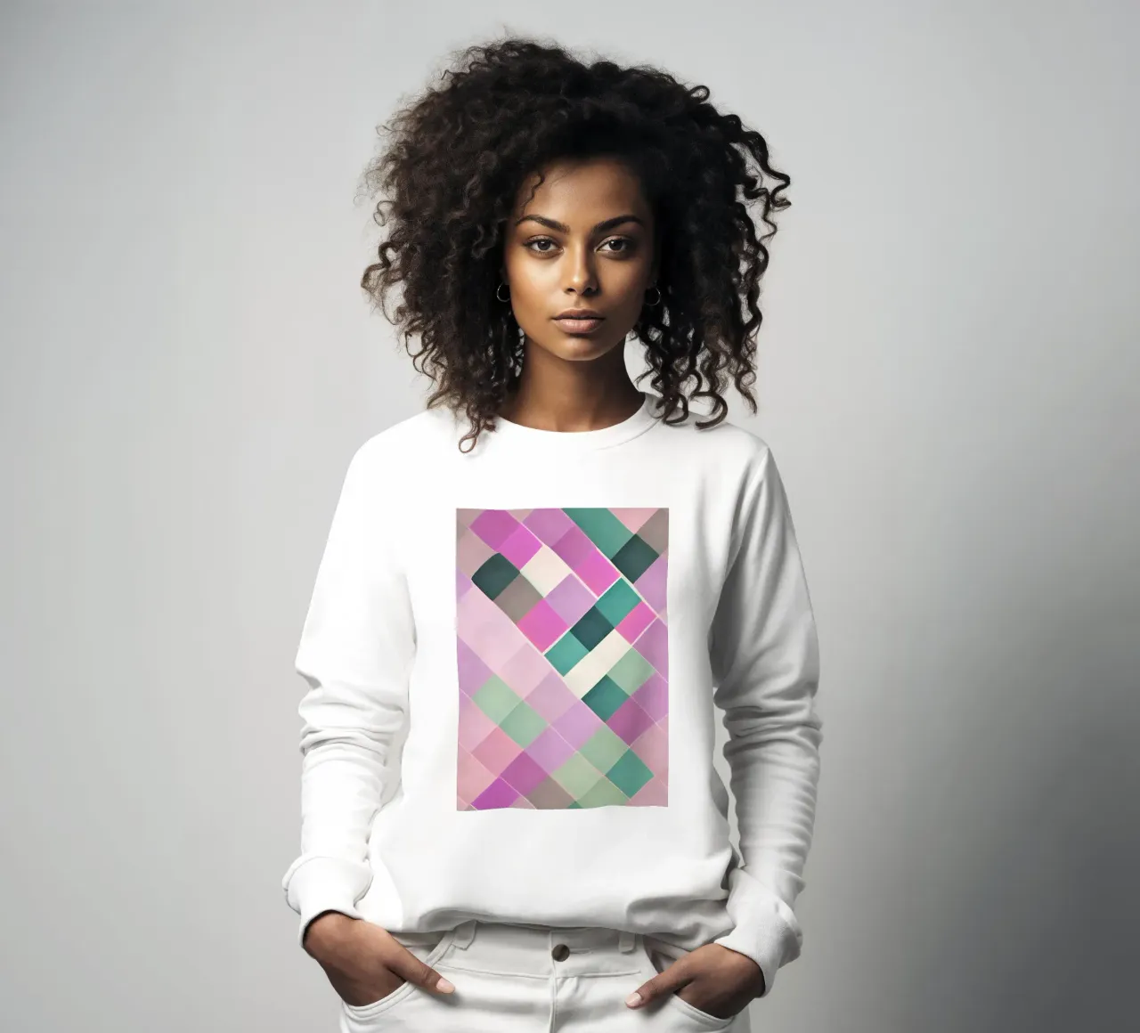 Ilusión Op Art: Impresión geométrica abstracta inspirada en Vasarely sudadera de NorwesClub