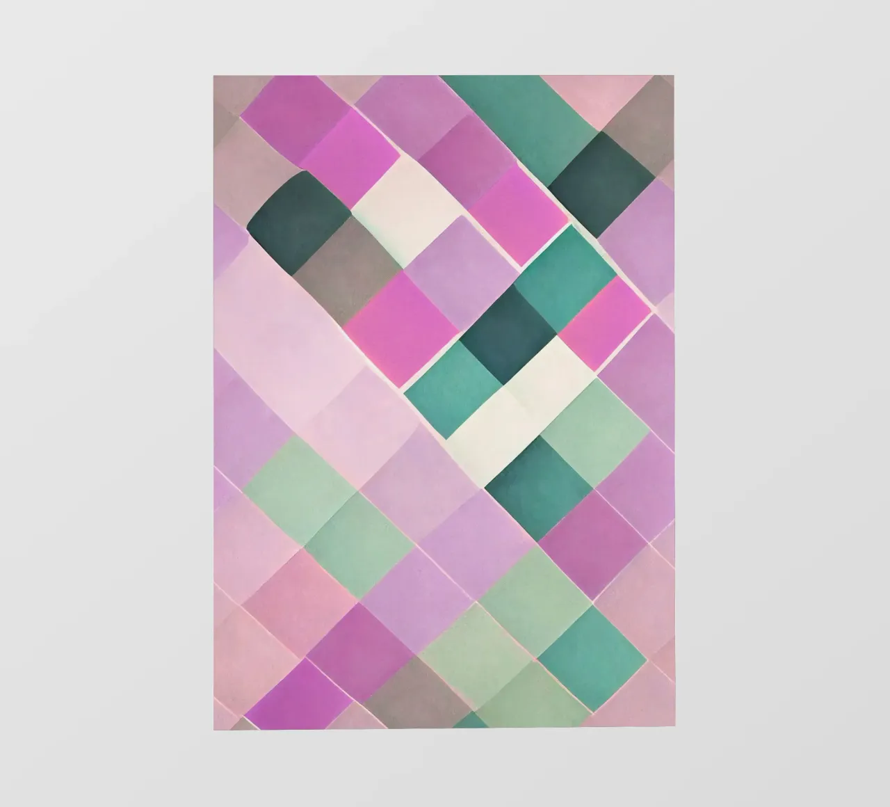 Illusione Op Art: Stampa geometrica astratta ispirata a Vasarely telo in pvc da NorwesClub