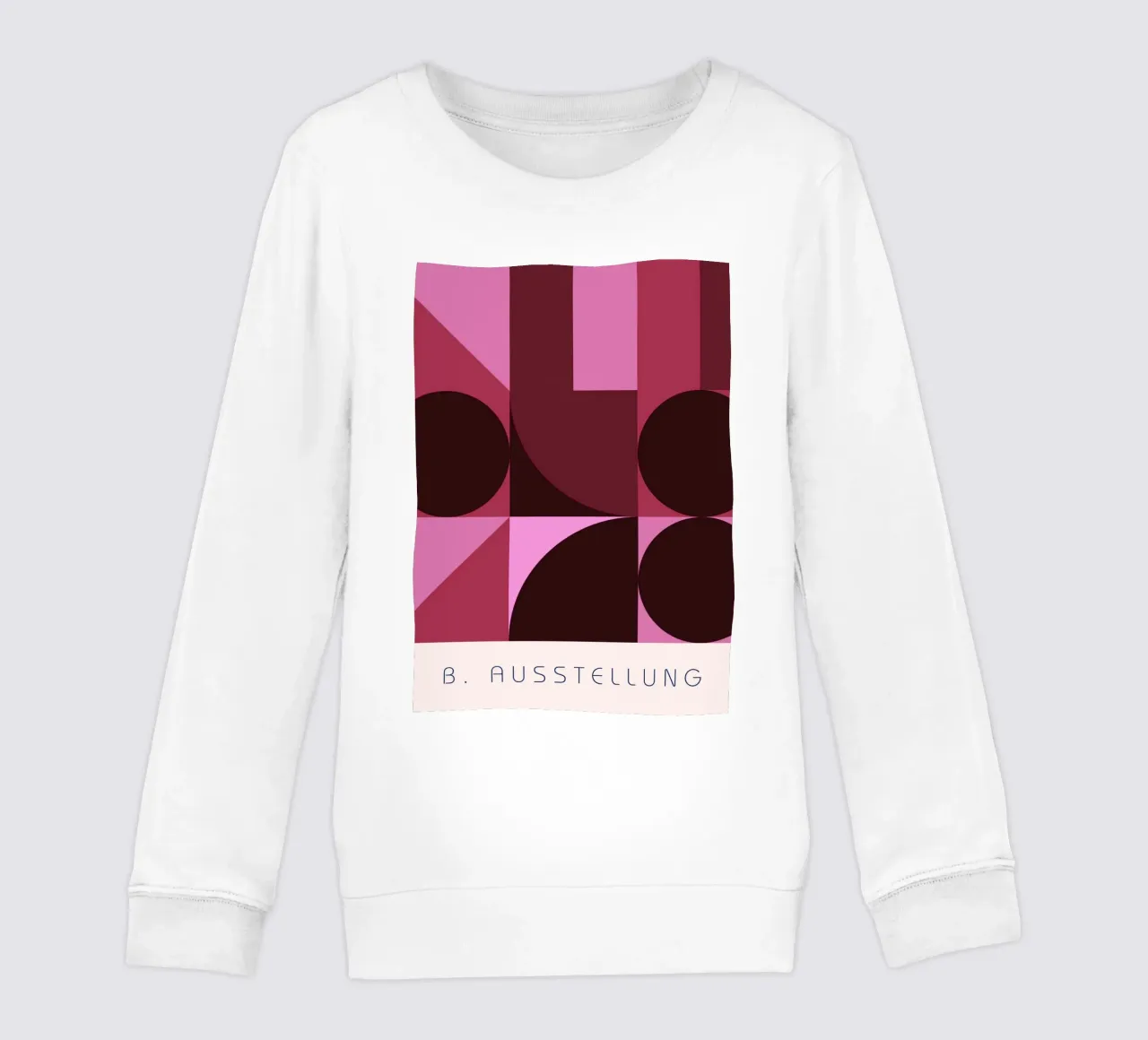 B. Mostra: Swiss Design Geometrico Astratto Rosa felpa bambino da NorwesClub