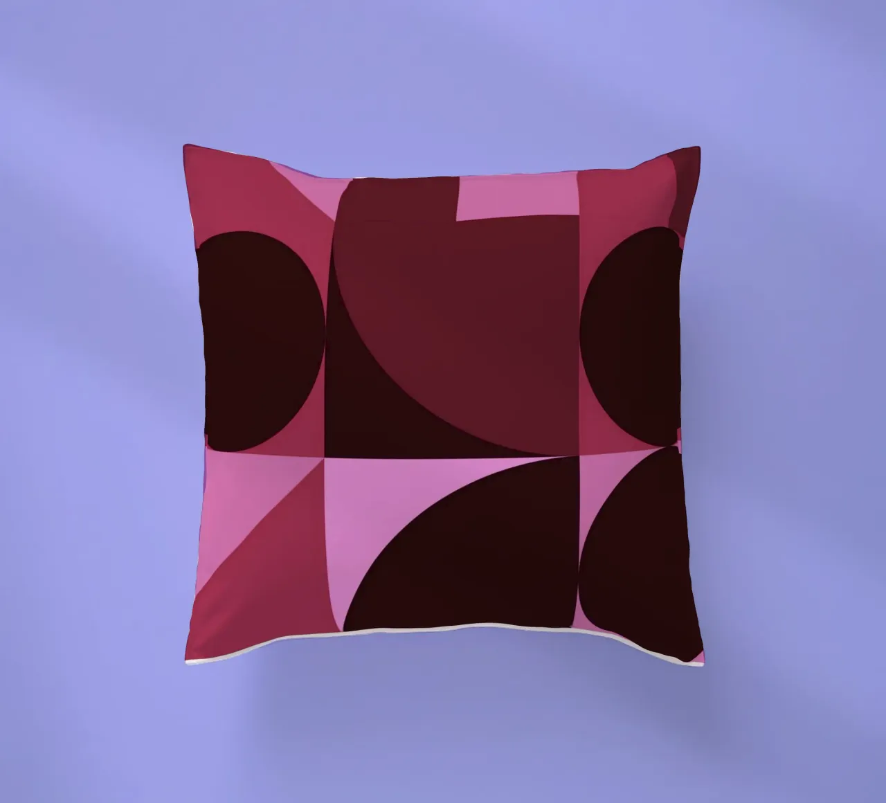B. Mostra: Swiss Design Geometrico Astratto Rosa cuscino da NorwesClub