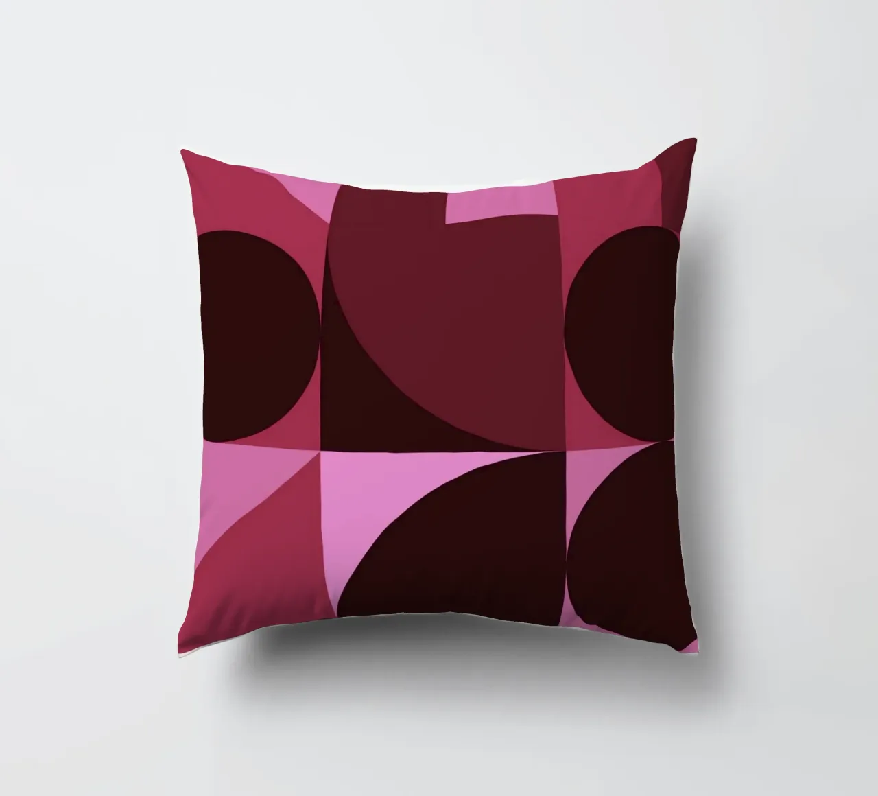 B. Mostra: Swiss Design Geometrico Astratto Rosa cuscino da NorwesClub