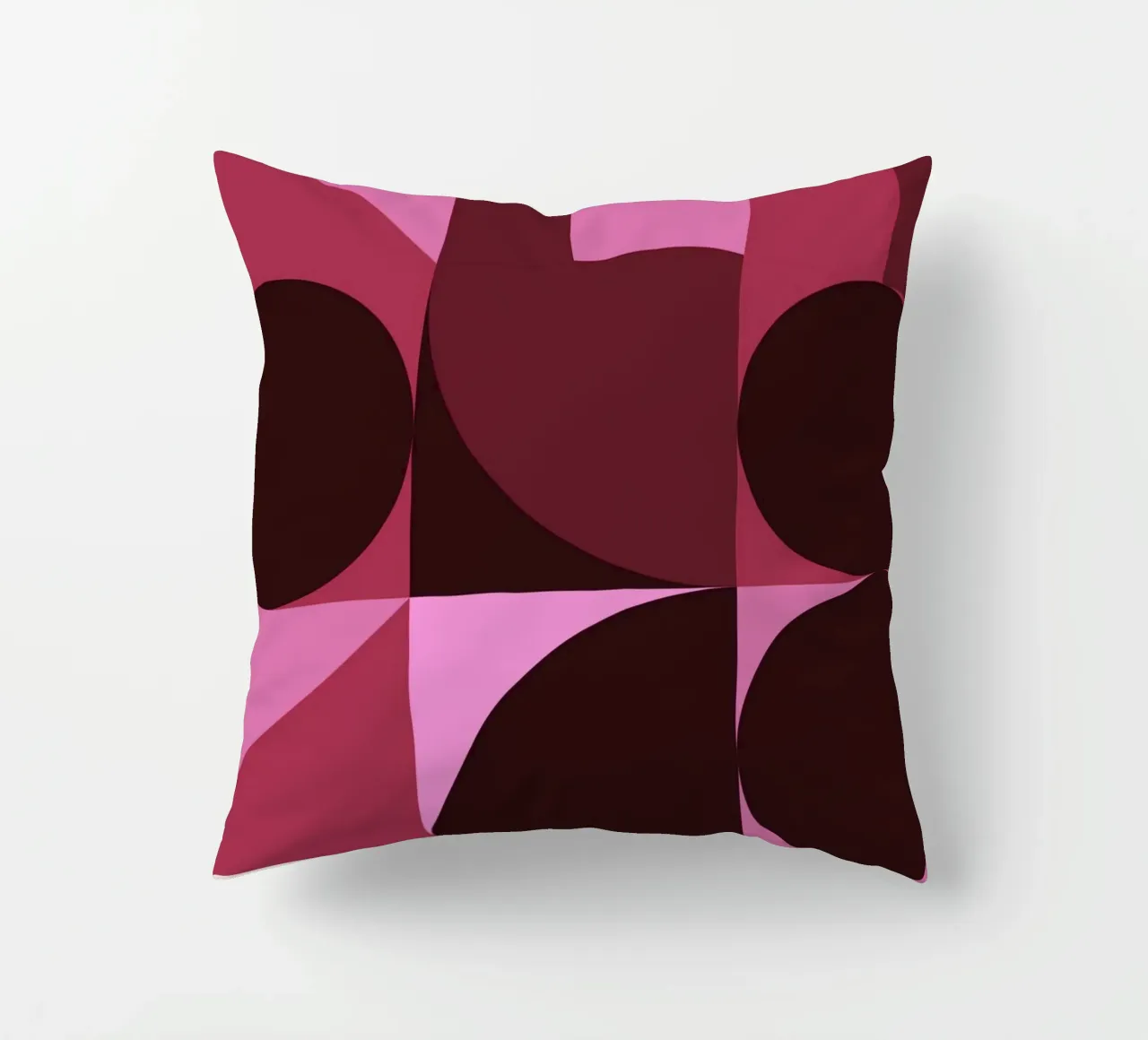 B. Mostra: Swiss Design Geometrico Astratto Rosa cuscino da NorwesClub