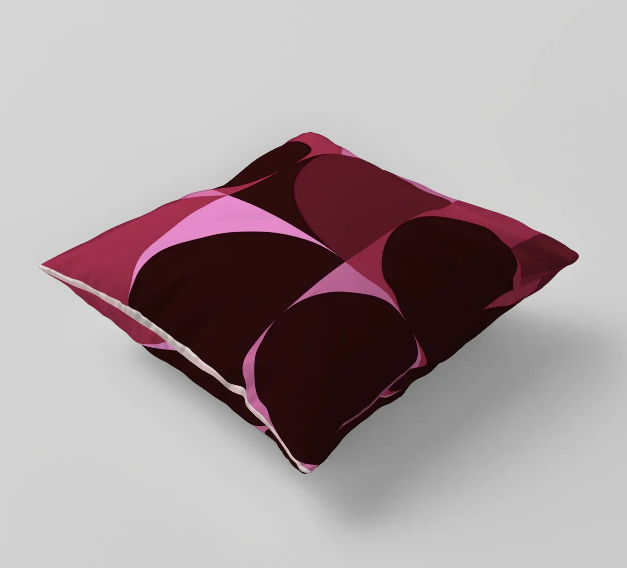 B. Mostra: Swiss Design Geometrico Astratto Rosa cuscino da NorwesClub