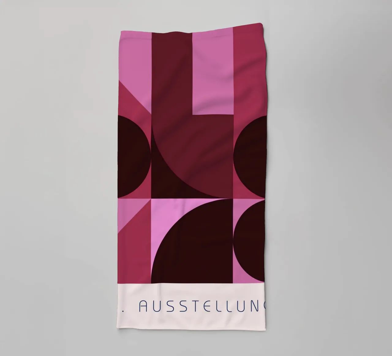 B. Mostra: Swiss Design Geometrico Astratto Rosa asciugamano da bagno da NorwesClub