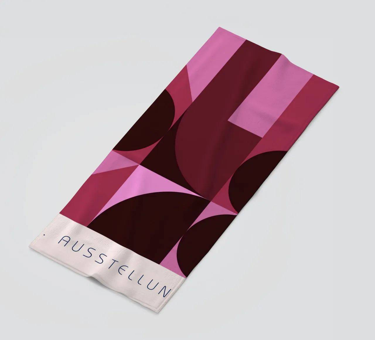 B. Mostra: Swiss Design Geometrico Astratto Rosa telo mare da NorwesClub