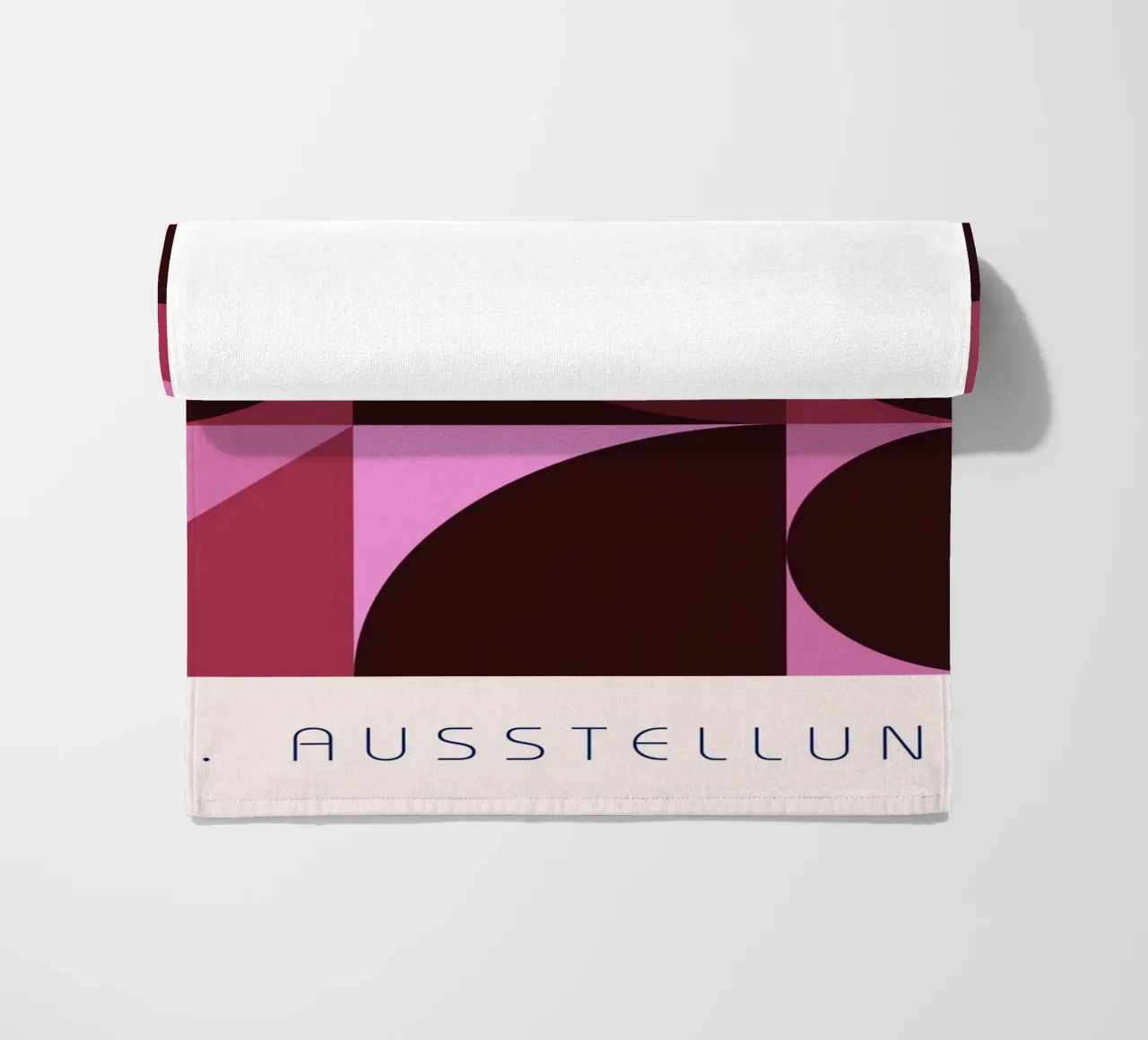 B. Mostra: Swiss Design Geometrico Astratto Rosa telo mare da NorwesClub