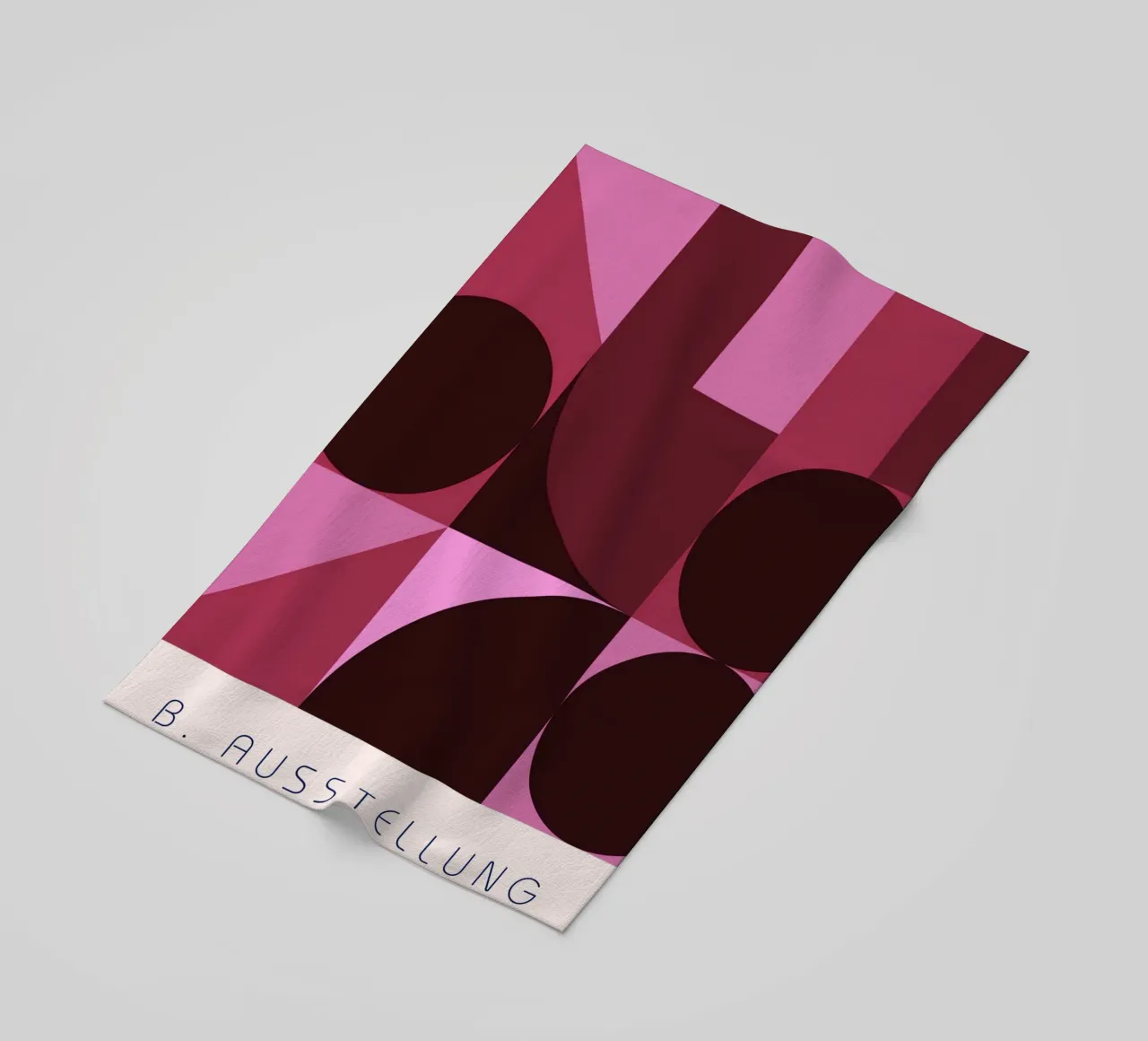B. Mostra: Swiss Design Geometrico Astratto Rosa telo mare da NorwesClub
