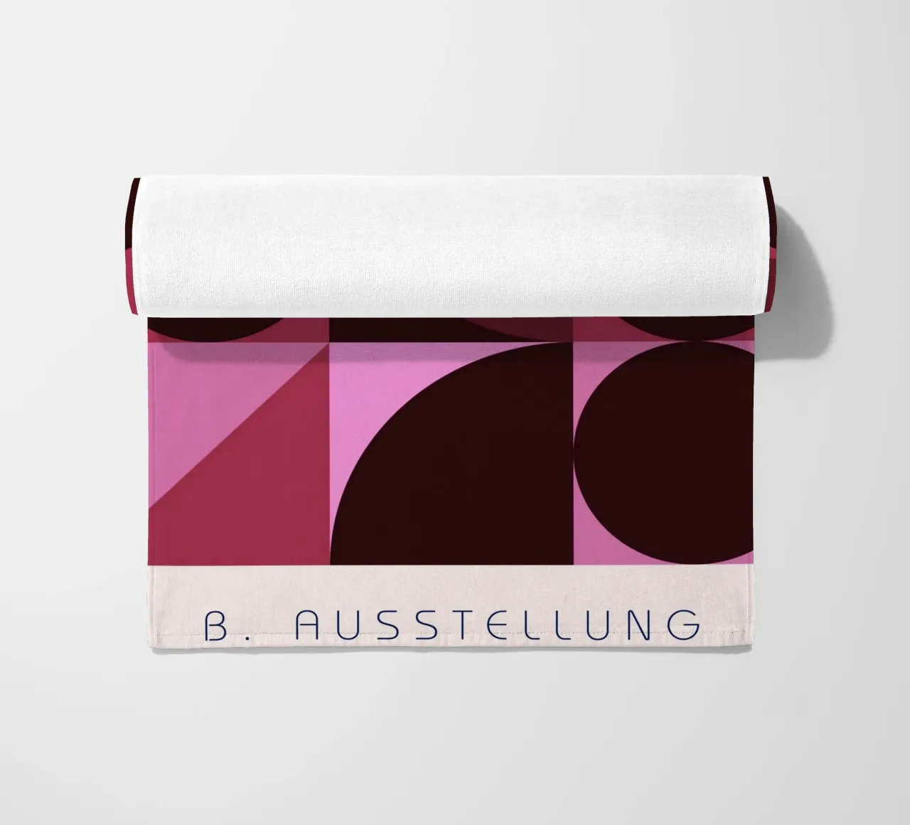 B. Mostra: Swiss Design Geometrico Astratto Rosa telo mare da NorwesClub