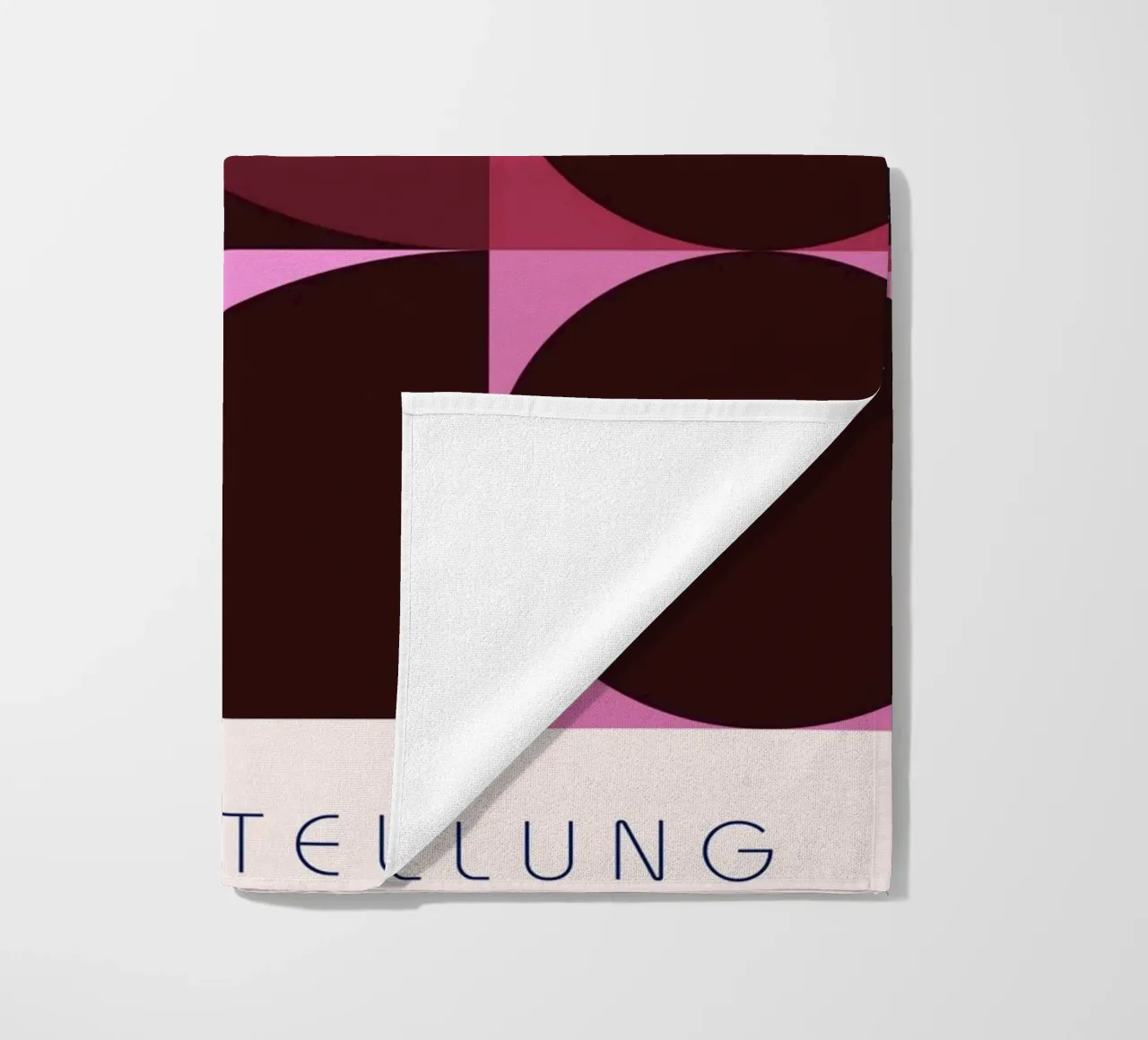 B. Mostra: Swiss Design Geometrico Astratto Rosa telo mare da NorwesClub