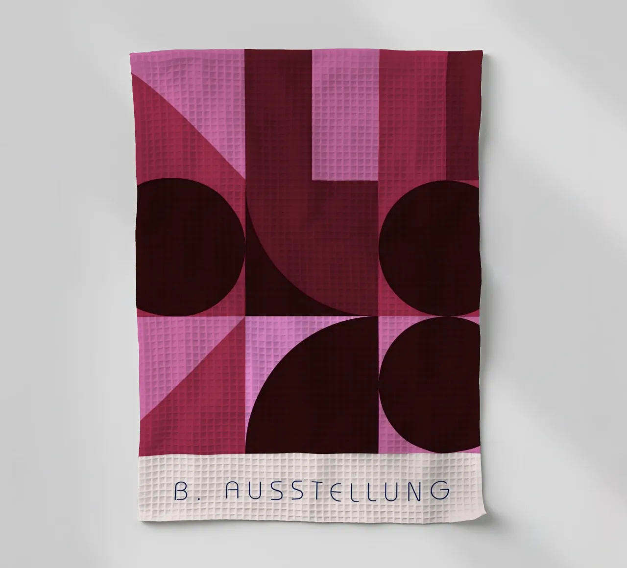 B. Mostra: Swiss Design Geometrico Astratto Rosa canovaccio da cucina da NorwesClub