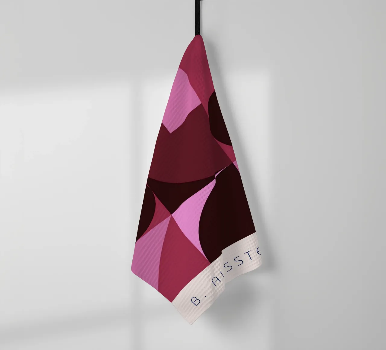 B. Mostra: Swiss Design Geometrico Astratto Rosa canovaccio da cucina da NorwesClub