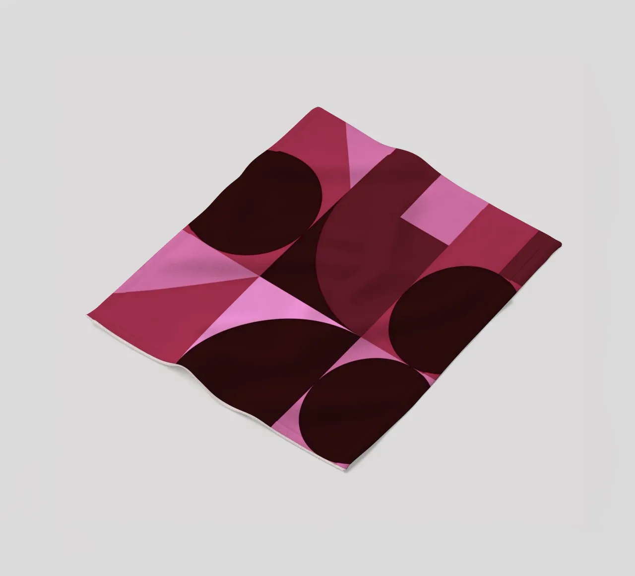 B. Mostra: Swiss Design Geometrico Astratto Rosa coperta in pile da NorwesClub