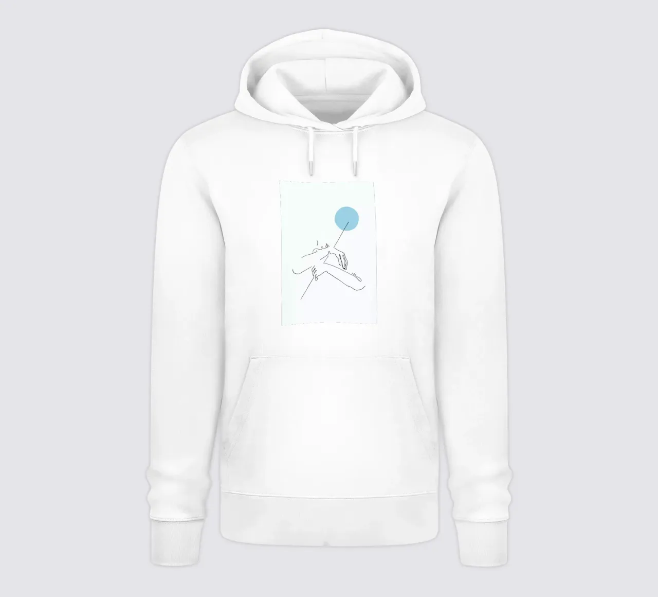 Embrace The Moon felpa con cappuccio da Ninhol