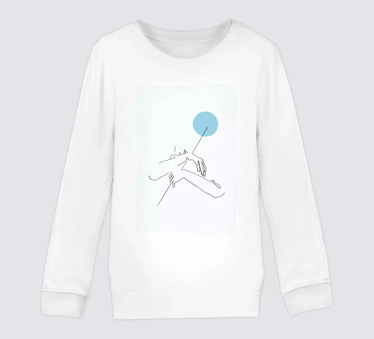 Embrace The Moon felpa bambino da Ninhol