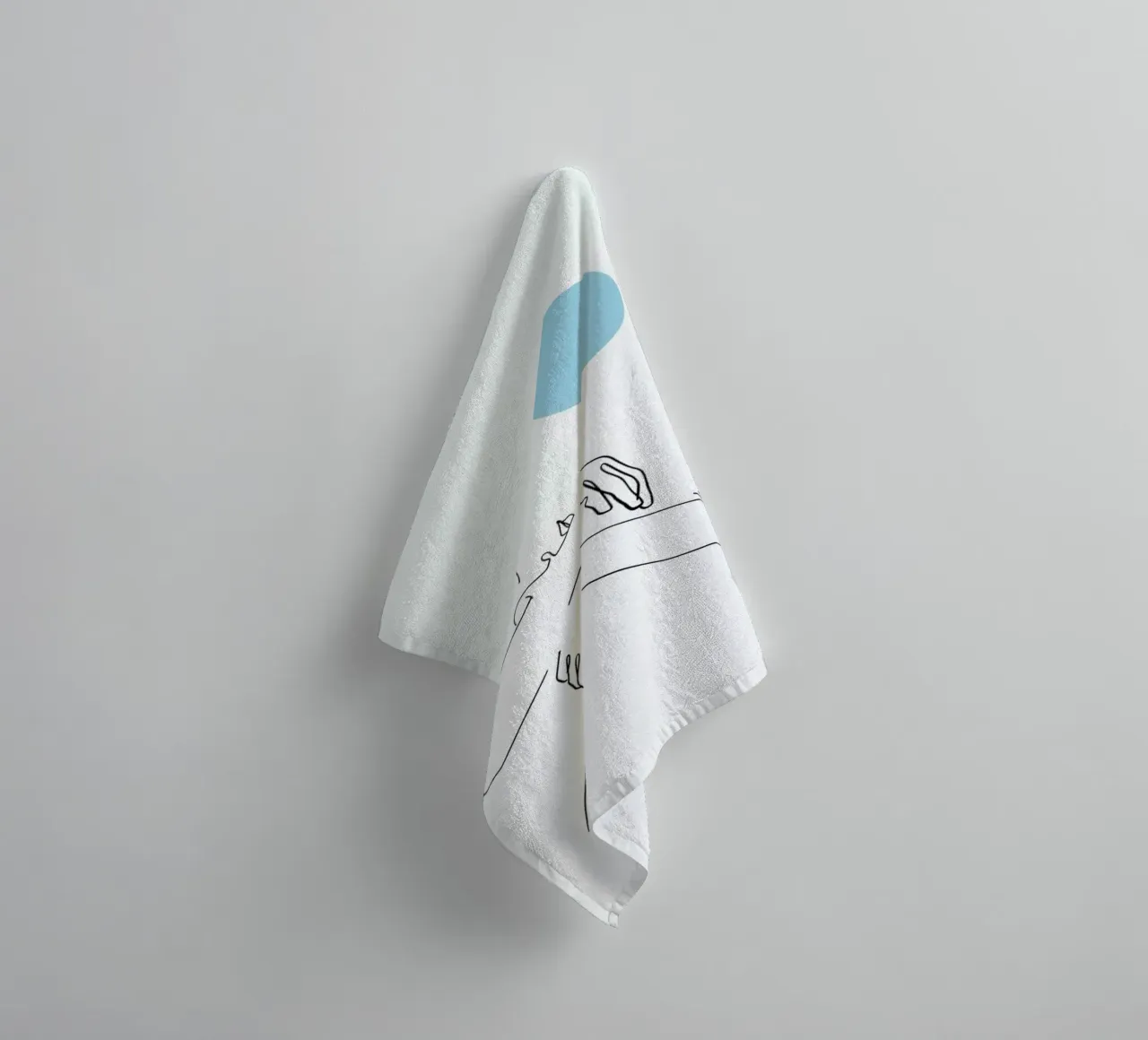 Embrace The Moon towel by Ninhol