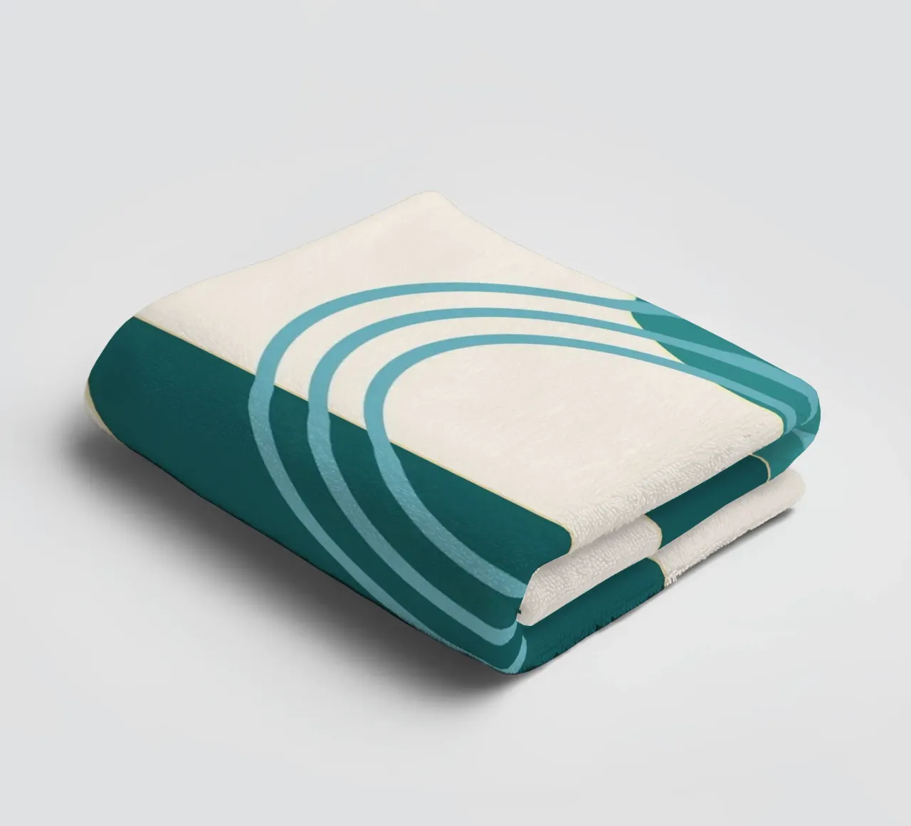 Abstract Harmony: Mid-Century Modern Geometric Shapes Print towel by NorwesClub