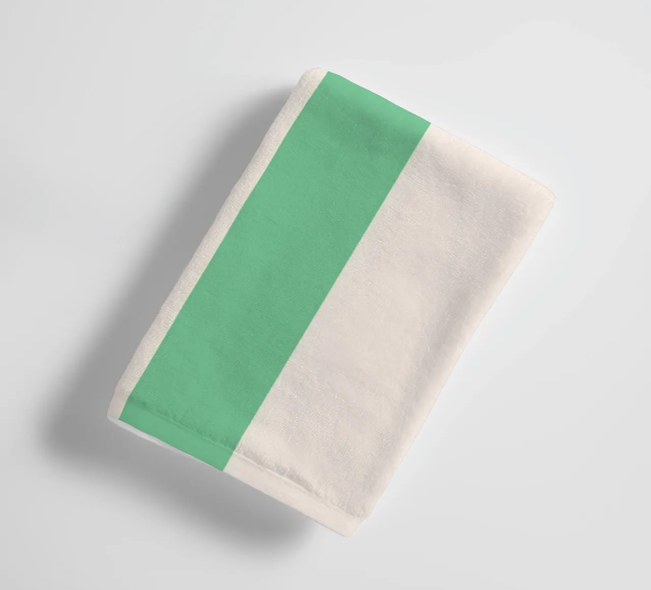 Abstract Arches: Minimalist Green Bauhaus Inspired Print towel by NorwesClub