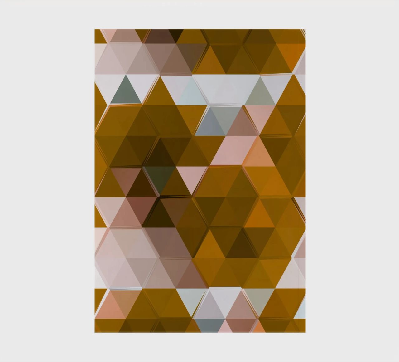 Polygonal Earth Tones Abstract Geometric Pattern Print notebook by NorwesClub