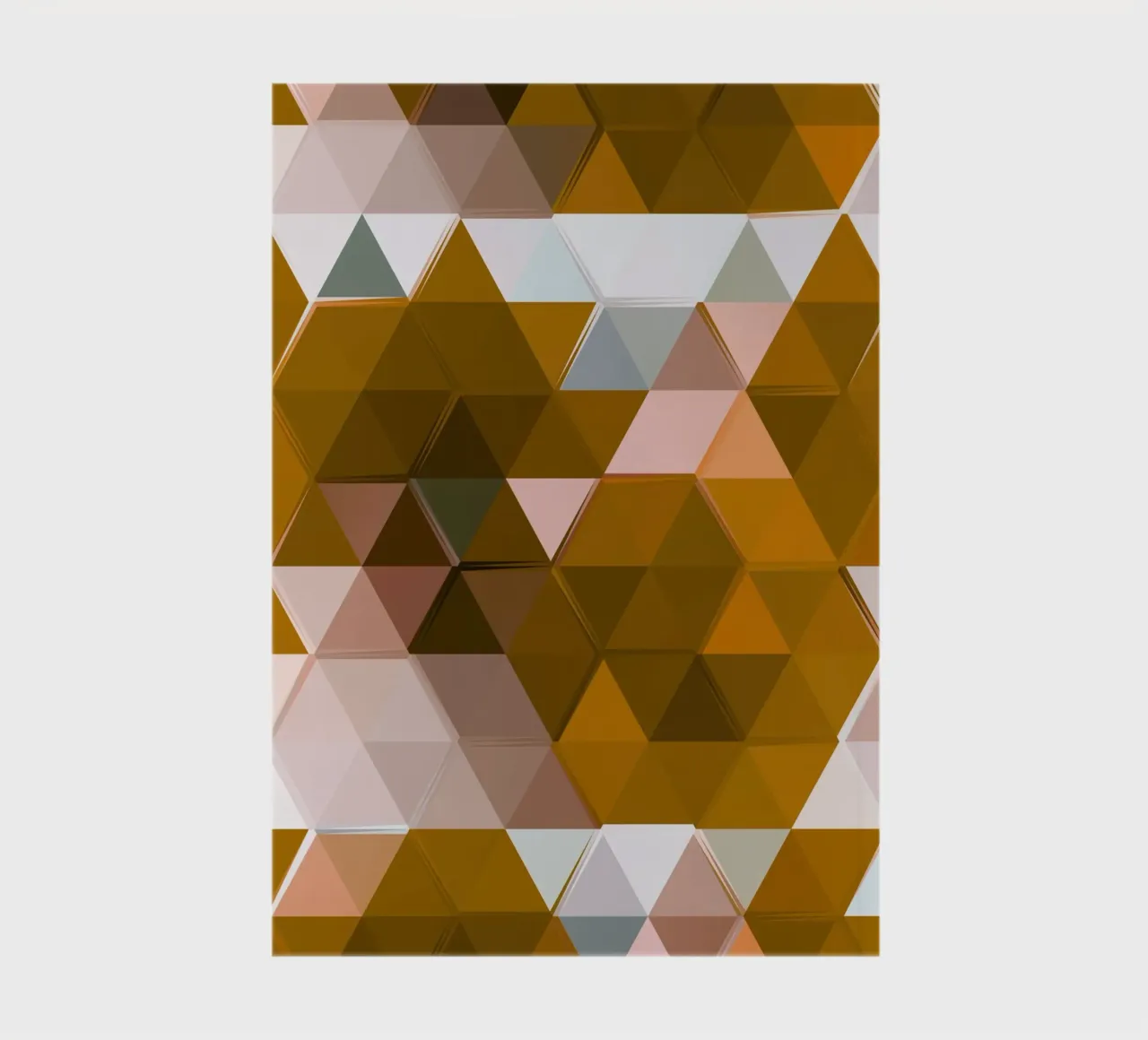 Motif géométrique abstrait polygonal Earth Tones Print carnet de notes de NorwesClub