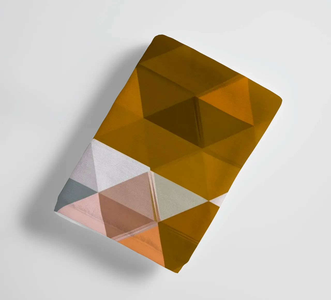 Polygonale Erdtöne Abstraktes Geometrisches Muster Drucken Handtuch von NorwesClub