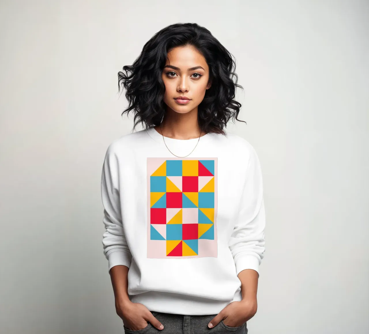 De Stijl Primary Colors Geometric Blocks Art Print sudadera de NorwesClub
