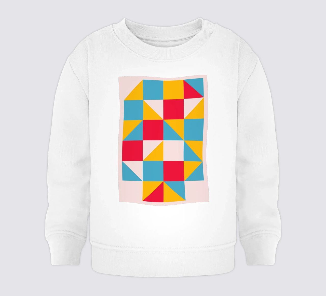 De Stijl Colori primari Blocchi geometrici Stampa d'arte felpa neonato da NorwesClub