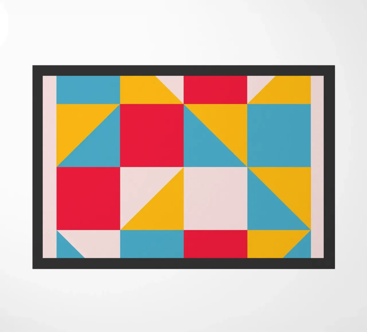 De Stijl Primary Colors Geometric Blocks Art Print felpudo de NorwesClub