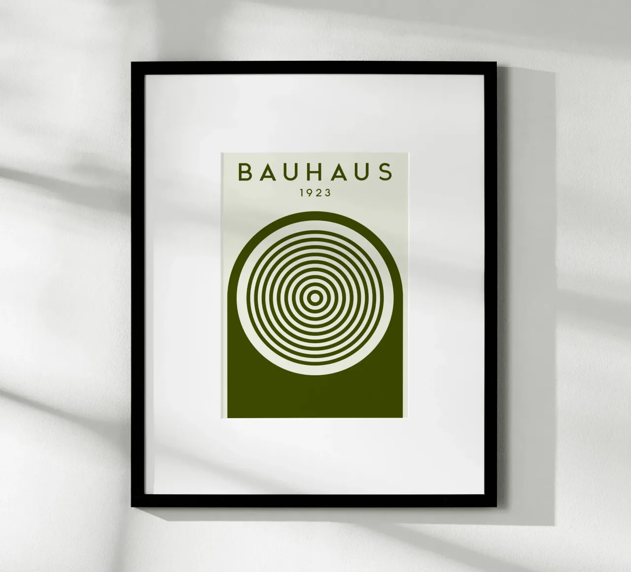 Bauhaus 1923 Círculos concéntricos Modernist Art Print poster de NorwesClub