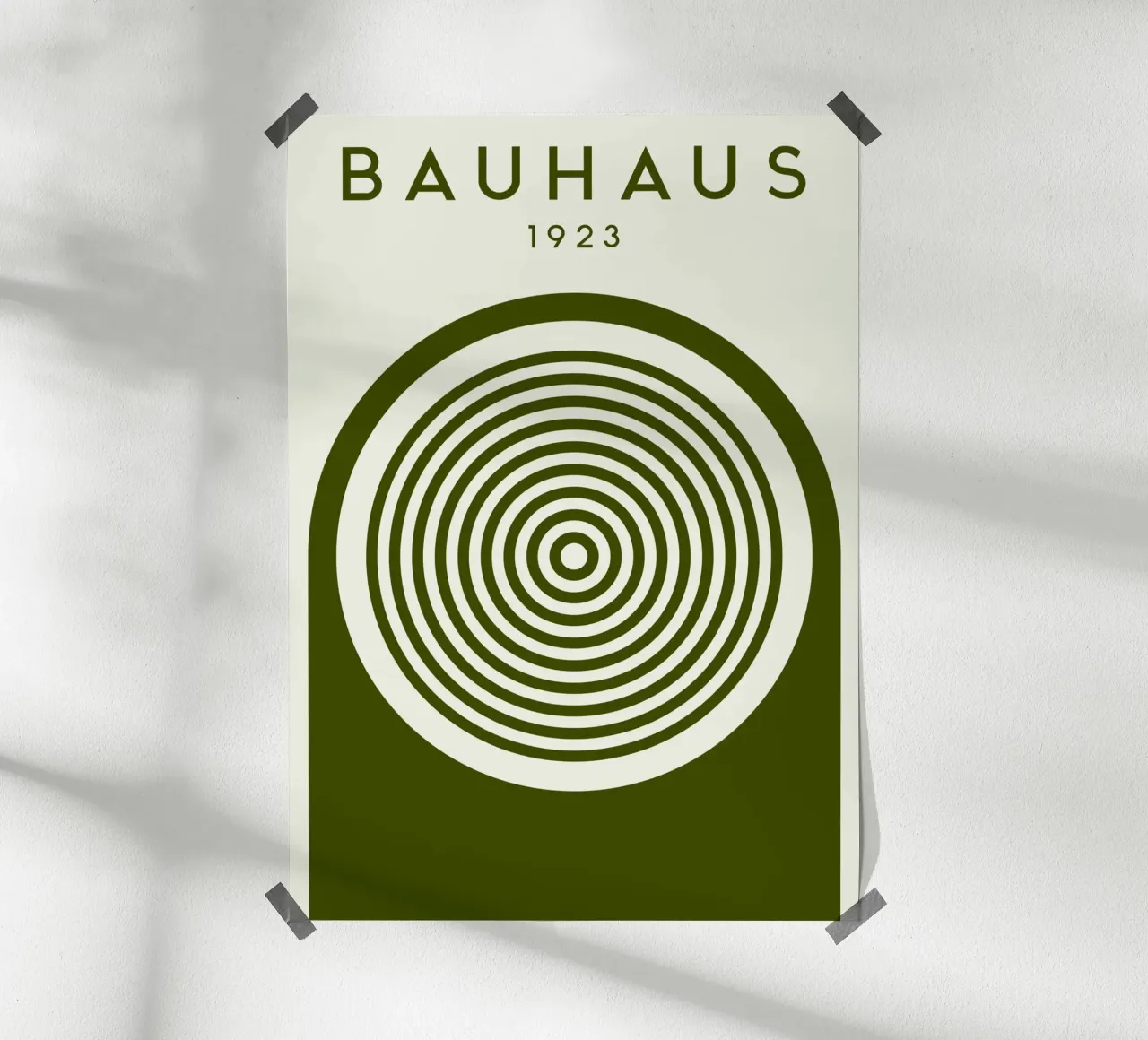 Bauhaus 1923 Círculos concéntricos Modernist Art Print poster de NorwesClub