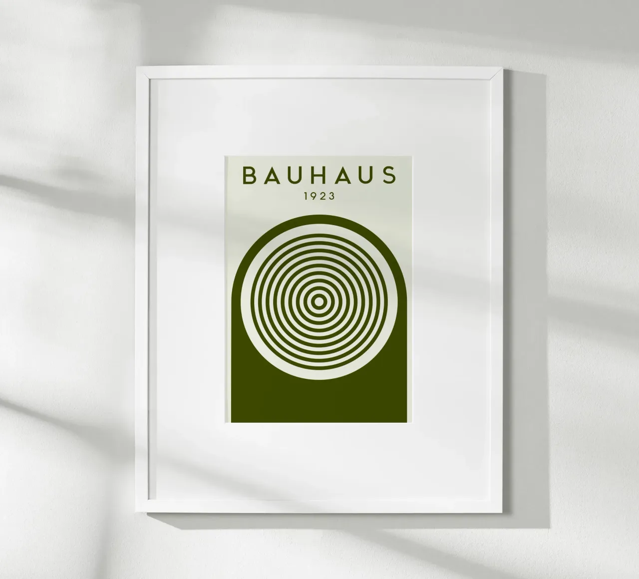 Bauhaus 1923 Círculos concéntricos Modernist Art Print poster de NorwesClub