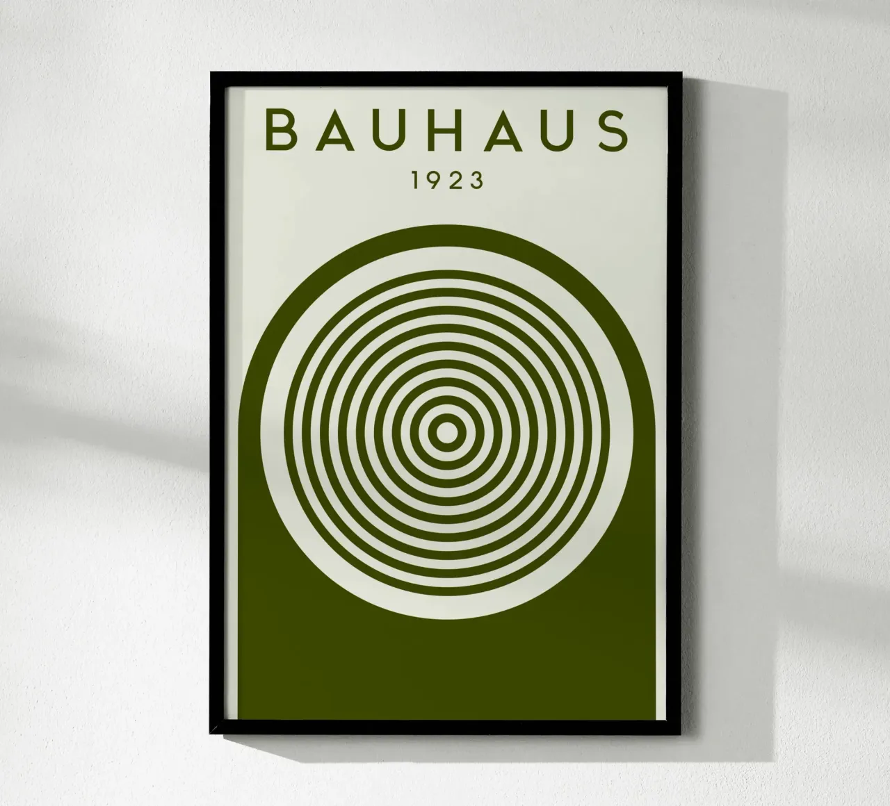 Bauhaus 1923 Círculos concéntricos Modernist Art Print poster de NorwesClub