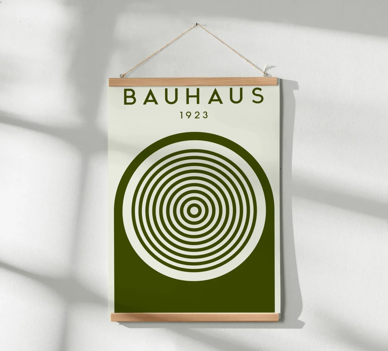 Bauhaus 1923 Círculos concéntricos Modernist Art Print poster de NorwesClub