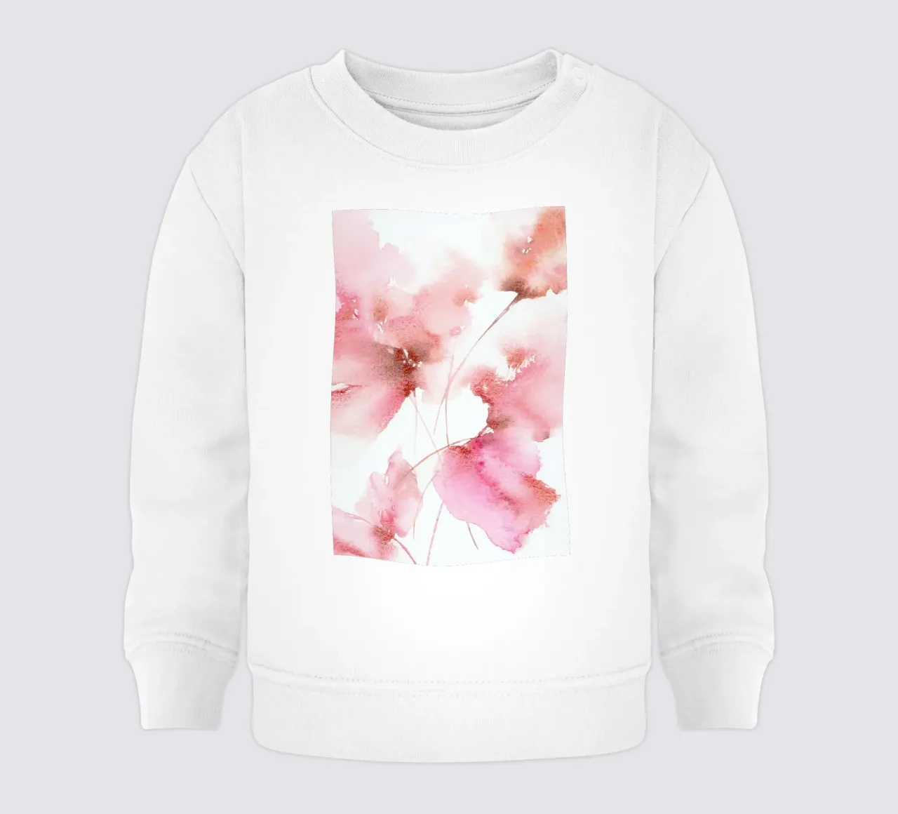 Pink Bloom Watercolour felpa neonato da Flora & Fauna