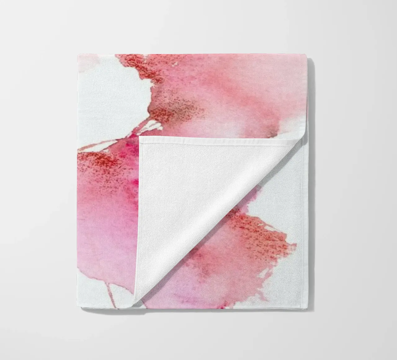 Pink Bloom Watercolour telo mare da Flora & Fauna