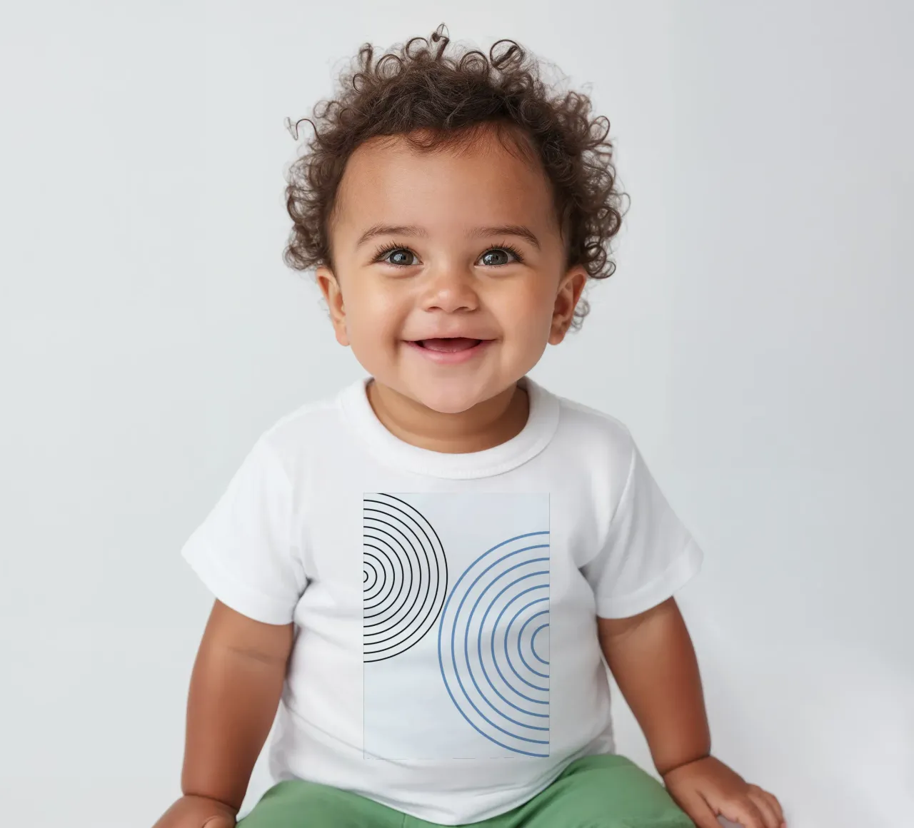 Minimalist Circles by Studio Form - Line Art Modern Print camiseta de bebé de NorwesClub