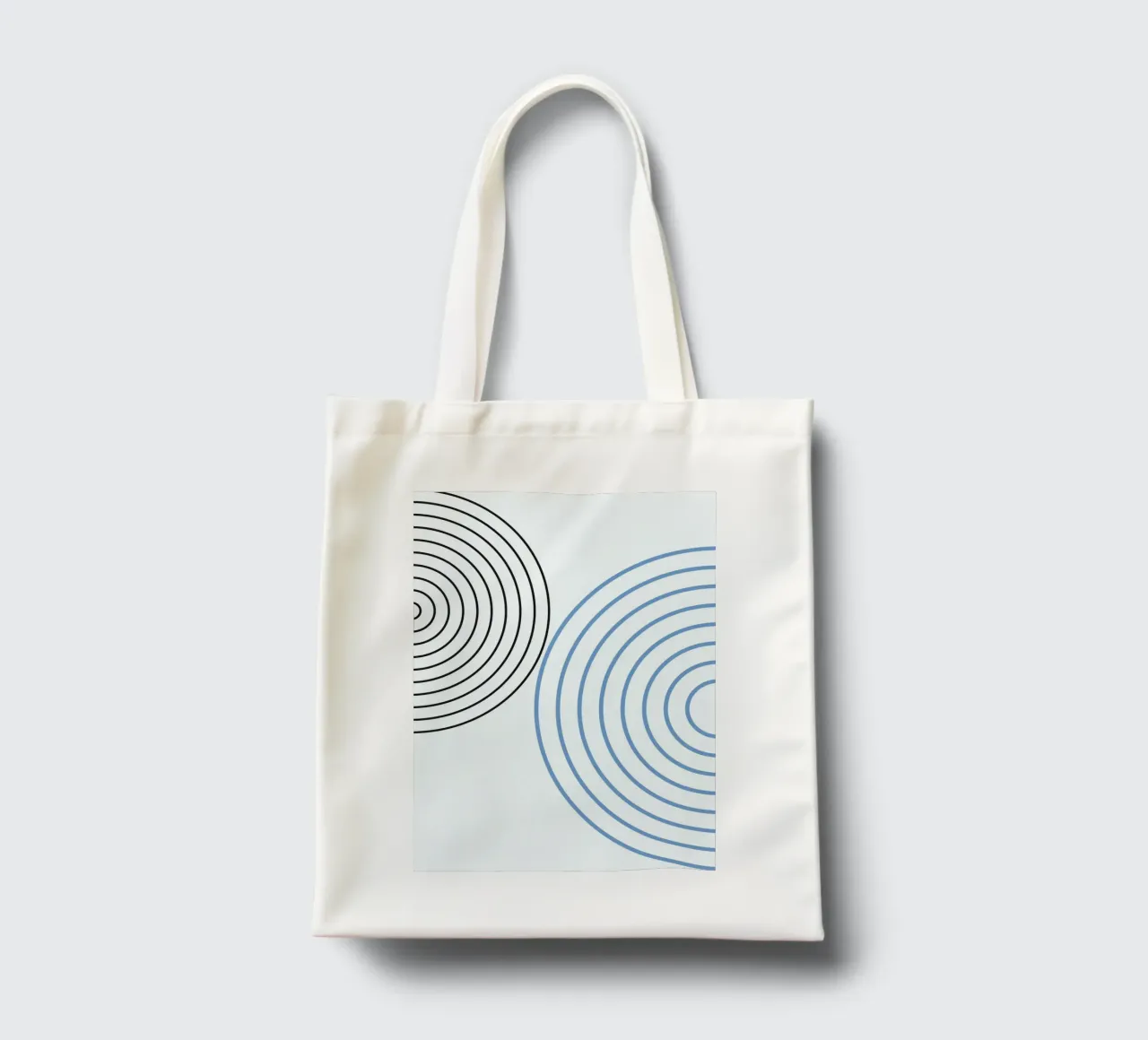 Minimalist Circles by Studio Form - Line Art Modern Print tote bag de NorwesClub