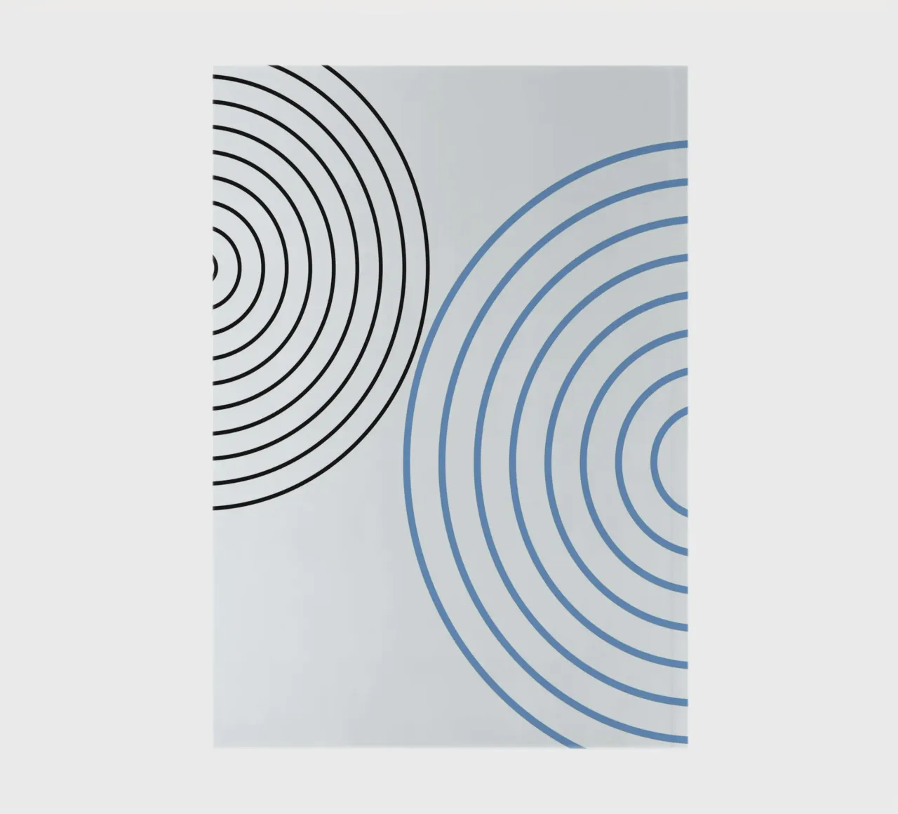 Minimalist Circles by Studio Form – Line Art Modern Print notebook by NorwesClub