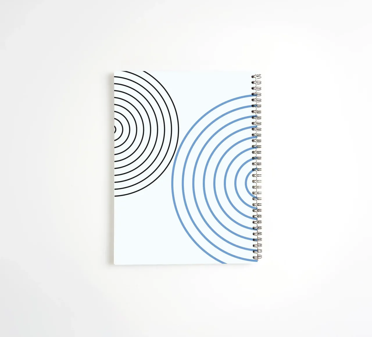 Minimalist Circles by Studio Form – Line Art Modern Print spiral notebook by NorwesClub