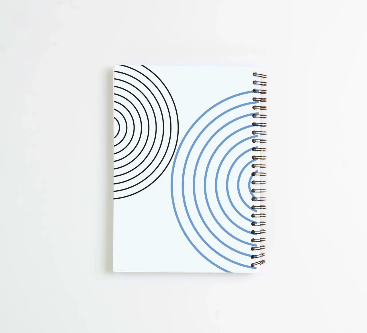 Minimalist Circles by Studio Form – Line Art Modern Print spiral notebook by NorwesClub