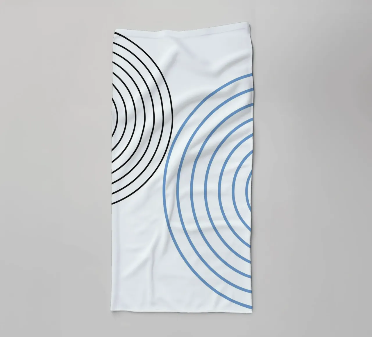 Minimalist Circles by Studio Form – Line Art Modern Print towel by NorwesClub