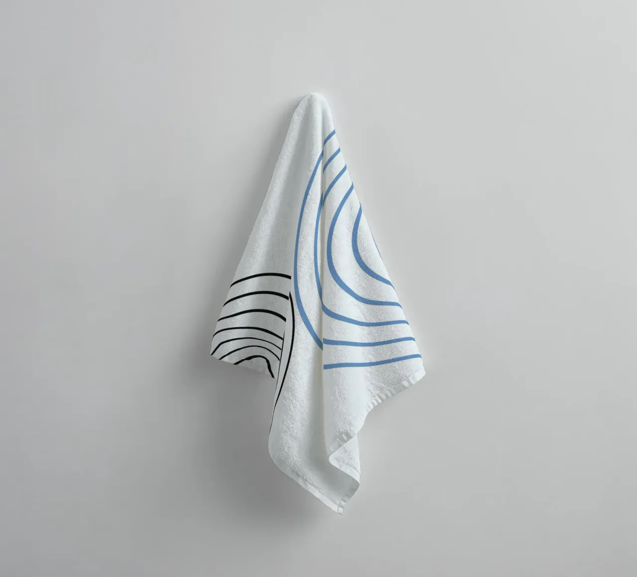 Minimalist Circles by Studio Form - Line Art Modern Print toalla de baño de NorwesClub