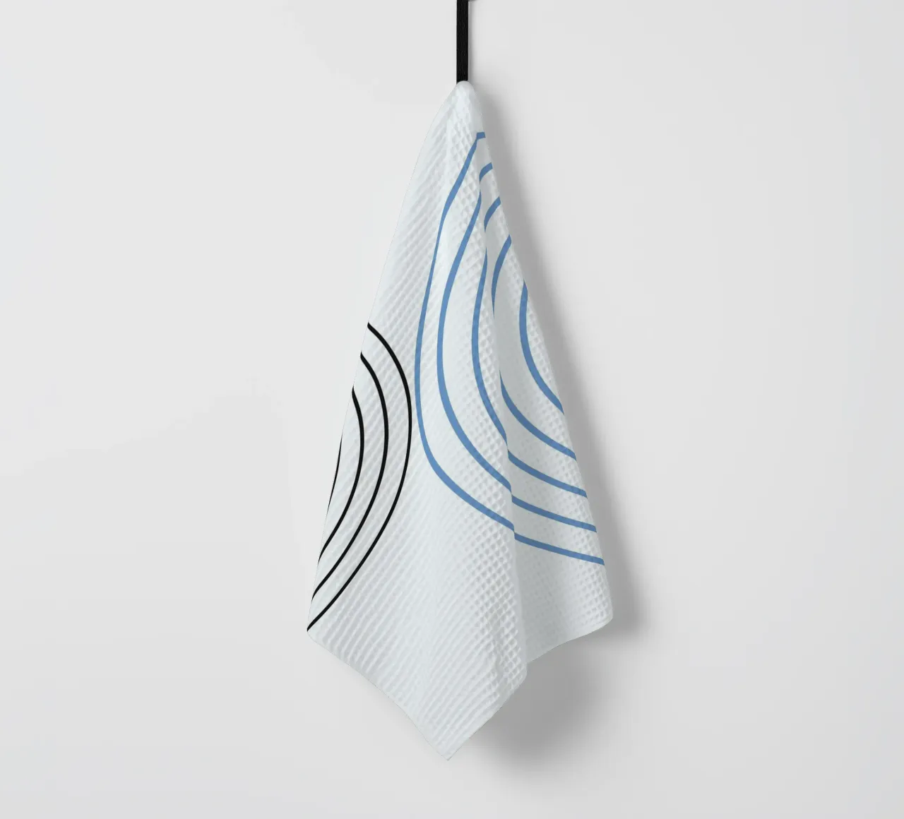 Minimalist Circles by Studio Form - Line Art Modern Print torchon de NorwesClub