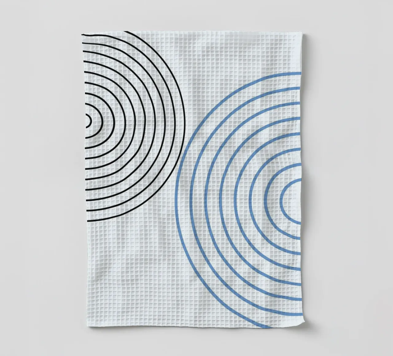 Minimalist Circles by Studio Form - Line Art Modern Print torchon de NorwesClub