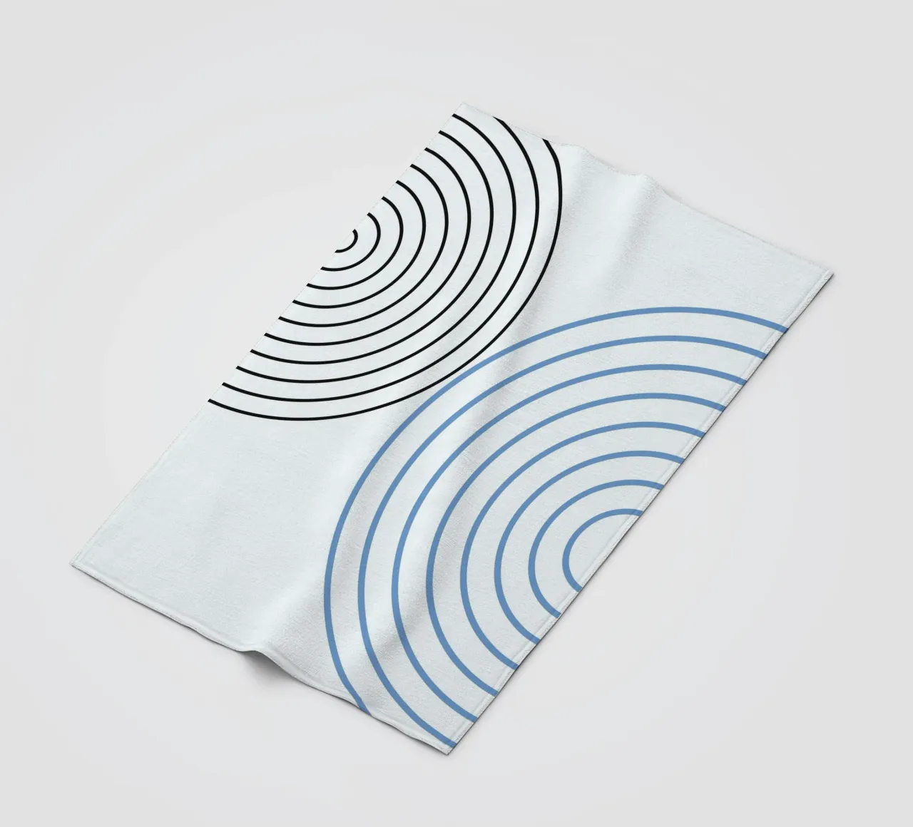 Minimalist Circles by Studio Form – Line Art Modern Print fleece blanket by NorwesClub