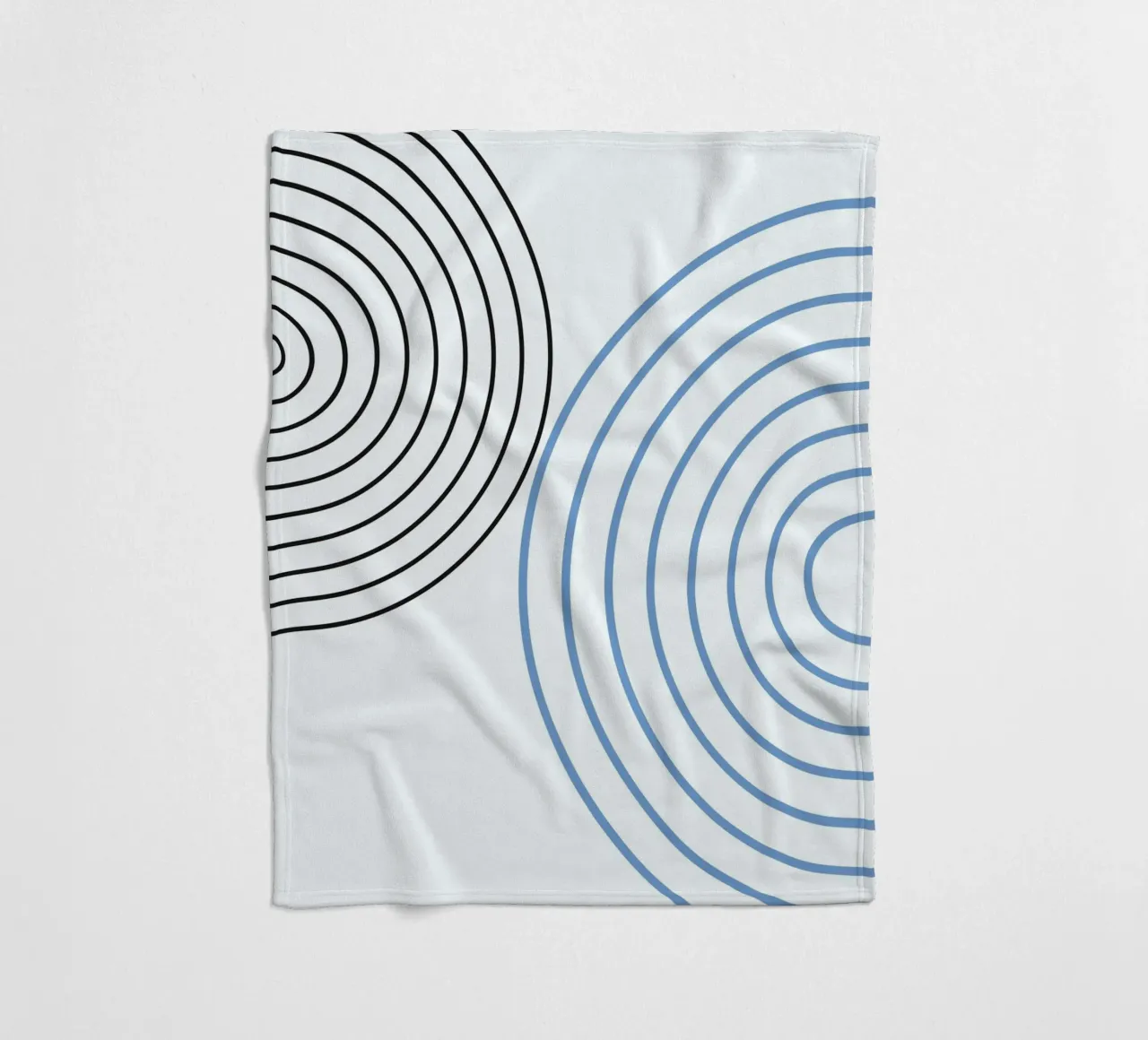 Minimalist Circles by Studio Form – Line Art Modern Print fleece blanket by NorwesClub