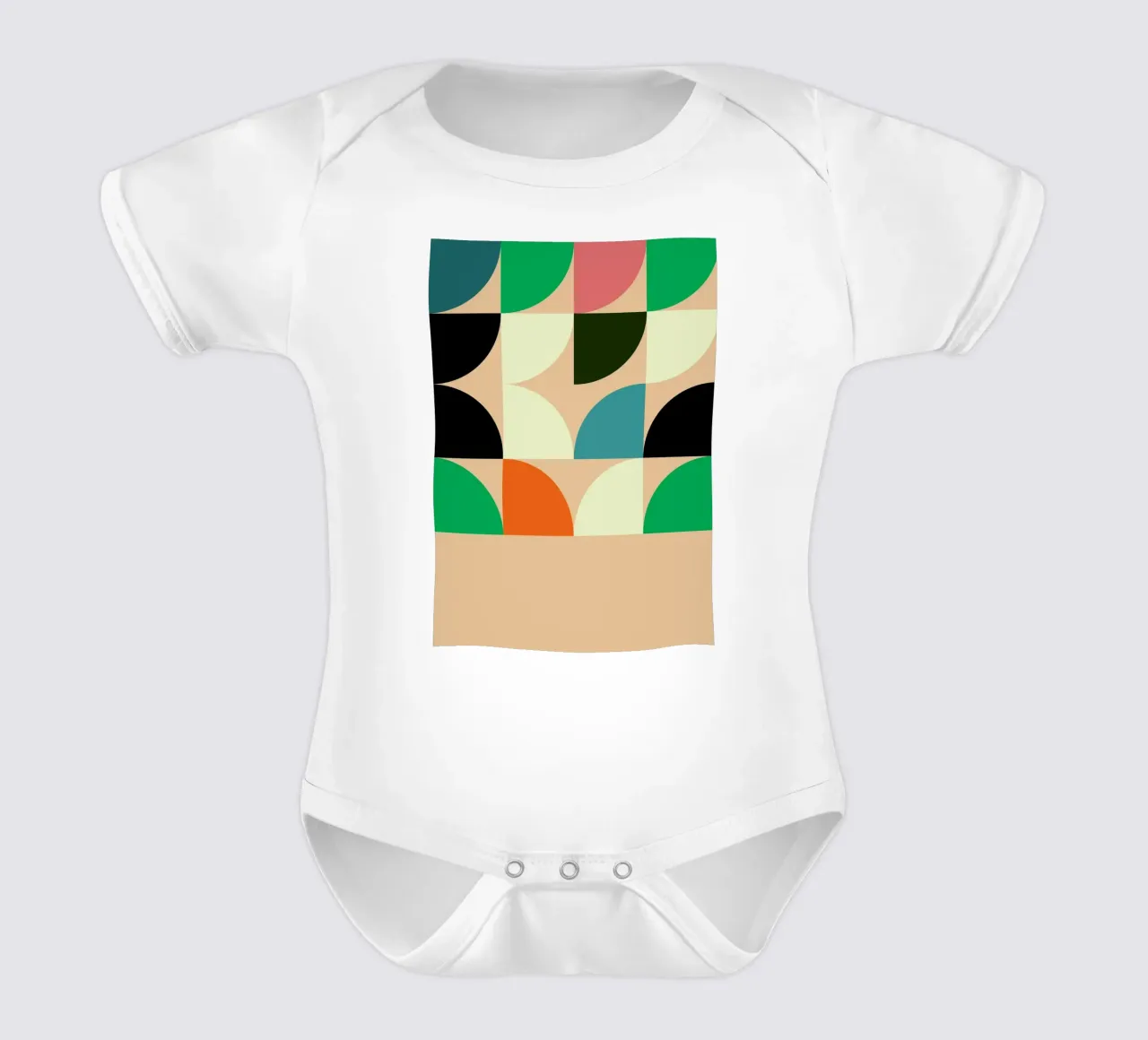 Dark Abstract Texture Print - Black Industrial Glitch Art short-sleeve baby romper by NorwesClub