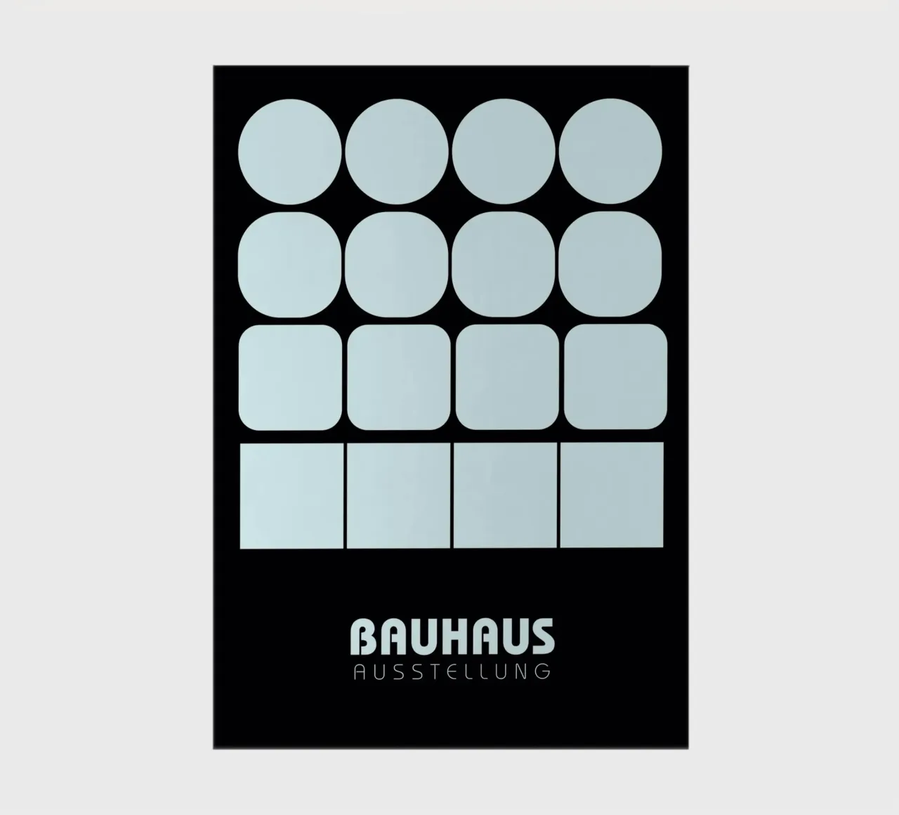 Poster della mostra Bauhaus Forme Geometriche | Cerchio Quadrato diario da NorwesClub
